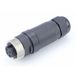 Molex 130017-0015 Mini-Change Field Attachable, Female Connectors, 4 Pole, Cable Range: 5.08-11.43mm Outside Diameter with Internal Threads