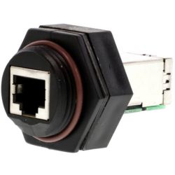 Molex 130055-0001 Brad RJ-Lnxx Ethernet Pass-Through RJ-45 Female Receptacles Shielded