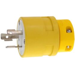 molex 1301420002 Woodhead 2608 Super-Safeway Plugs with Locking Blade, 3 Pole/3 Wire, Non-NEMA, 125V/250V, Cord Grip Body Size F3