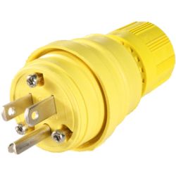 Molex 130146-0031 Watertite Extreme Plug, 2 Pole/3 Wire, NEMA 5-15, 125V, Cord Grip Body Size F2, Silicone Husk