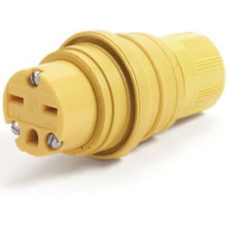 Molex 1301460076 Watertite Extreme Connectors for Male Receptacle, NEMA 6-15R Motor Base Connector, F2, Silicone Husk