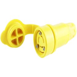 Molex 130146-0092 Watertite Extreme Connectors with Locking Blade, 3 Pole/3 Wire, Non-NEMA, 15A/125V, 10A/250V, Cord Grip Body Size F2, Silicone Husk