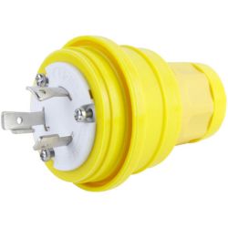 Molex 130147-0018 Watertite Extreme Plug with Locking Blade, 2 Pole/3 Wire, NEMA L5-20, 125V, Cord Grip Body Size F3