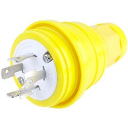 Molex 130147-0029 Watertite Extreme Plugs with Locking Blade, 3 Pole/4 Wire, NEMA L16-20, 3ø 480V, Cord Grip Body Size F3