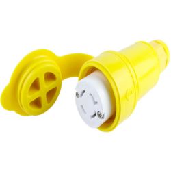 Molex 130147-0053 Watertite Extreme Connectors with Locking Blade, 3 Pole/4 Wire, NEMA L14-20, 250V, Cord Grip Body Size F3