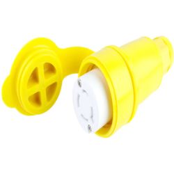 Molex 1301470059 Watertite Extreme Connectors with Locking Blade, 3 Pole/4 Wire, NEMA L16-20, 3ø 480V, Cord Grip Body Size F3 
