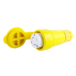 Molex 130147-0093 Watertite Extreme Connectors with Locking Blade, 2 Pole/3 Wire, NEMA L5-30, 125V, Cord Grip Body Size F4