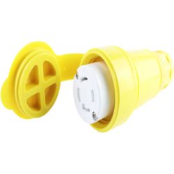 Molex 130147-0108 Watertite Extreme Connectors with Locking Blade, 3 Pole/4 Wire, NEMA L16-30, 3Ø 480V, Cord Grip Body Size F4