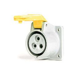 Molex 130150-0178 30 Amp Safeway Pin and Sleeve Receptacles with Flip Lid, 3 Pole/4 Wire, 3ø 250V, Blue