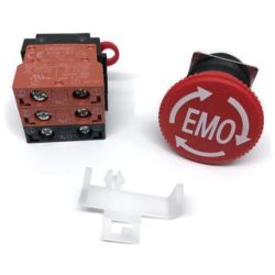 Omron A22E-M-12-EMO 40mm Diameter Head Medium Push-Lock Turn-Reset with EMO Indication Emergency Stop Switches