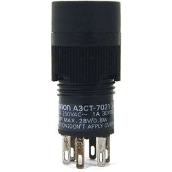 Omron A3CT-7021 IP40 SPST Normally Open Normally Closed Round Switch