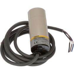 Omron E2K-C25MF2 DC PNP Non-Shielded Long-Distance Adjustable PVC Cable Cylindrical Capacitive Proximity Switches E2K-C Series