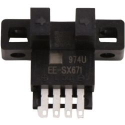 Omron EE-SX671 L-Shaped Through Beam Connector 5mm Dark-ON Light-ON NPN Output Slot-Type Photomicrosensor (Non-Modulated) EE-SX47/67