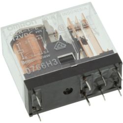 Omron G2R-1-E DC12 Single-Side Stable 1-Pole SPDT Normally Open/Normally Closed Flux Protection PCB Terminals High-Capacity 12VDC PCB Power Relay
