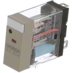 Omron G2R-1-SN DC12(S) 1-Pole SPDT Plug-in LED Indicator 12VDC Operation Indicator Nameplate General Purpose Relay