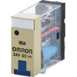 Omron G2R-1-SNI DC24(S) 1-Pole SPDT Plug-in LED Indicator with Test Button 24VDC Operation Indicator Nameplate General Purpose Relay