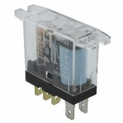 Omron G2R-1-T DC12 Single-Side Stable 1-Pole SPDT Normally Open/Normally Closed Flux Protection Quick-Connect 12VDC PCB Power Relay