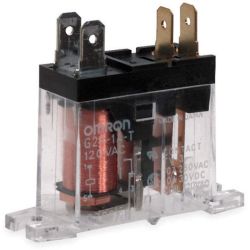 Omron G2R-1A-T AC120 Single-Side Stable 1-Pole SPST Normally Open Flux Protection Quick-Connect 120VAC PCB Power Relay