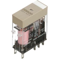 Omron G2R-2-S AC120(S) 2-Pole Plug-in 120VAC Operation Indicator Nameplate General Purpose Relay