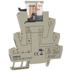 Omron G2RV-SL700 AC110 Slim Relay and Socket Screw Terminals Without LED No Test Switch Type 110VAC G2RV Series