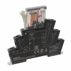 Omron G2RV-SR700 AC/DC24 Screw Terminal 24VAC 24VDC Slim Electromechanical I/O Relay 24VAC 24VDC G2RV-SR Series