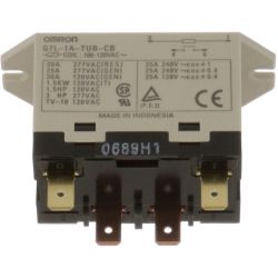 Omron G7L-1A-TUB-CB-AC100/120 SPST Normally Open Quick-Connect Terminal Upper Bracket Class B Insulation 100VAC-120VAC General Purpose Relay G7L Series