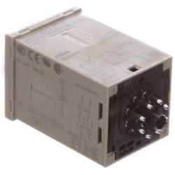 Omron H3CR-H8L AC/DC24 M 8-Pin Socket Long-Body Minutes 24VAC 24VDC Solid-State Power OFF-Delay Timer H3CR-H Series