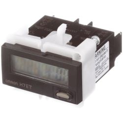 Omron H7ET-NFV-B AC/DC Multi-Voltage Input Black Self-Powered Time Counter H7ET Series