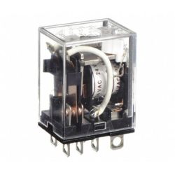 Omron LY2N-AC24 2-Pole DPDT with Operation Indicators 10A 24VAC Bi-Power General Purpose Relay LY Series