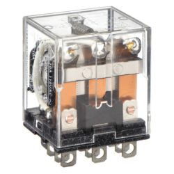 Omron LY3-AC24 3-Pole 3PDT 10A 24VAC Bi-Power General Purpose Relay LY Series