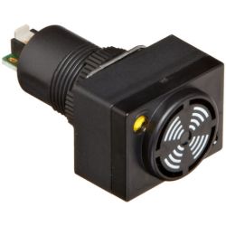 Omron M2BJ-BH24D Rectangular High Volume 12VAC-24VAC 12VDC-24VDC LED Intermittent Continuous Cylindrical 16mm Diameter Buzzer M2BJ Series