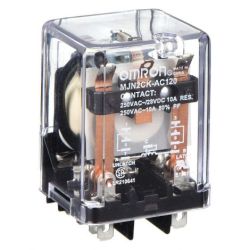 Omron MJN2CK-AC120 Plug-in DPDT Latching 10A 120VAC General Purpose Relay MJN Series