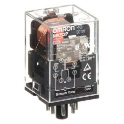Omron MKS2P DC12 DPDT Plug-in General-Purpose Relay 12VDC MK-S Series