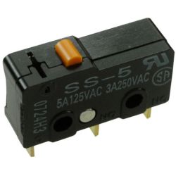Omron SS-5 125VAC 5A Pin Plunger SPDT Solder Terminals SS Subminiature Micro Switch