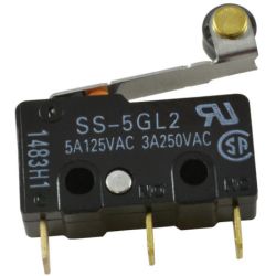 Omron SS-5GL2 125VAC 5A Hinge Roller Lever SPDT Solder Terminals SS Subminiature Micro Switch