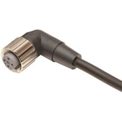 Omron XS2F-M12PUR4A2M Round Water Resistant Connector M12 PUR Cable 4 Cores Angled 2M XS2 Series