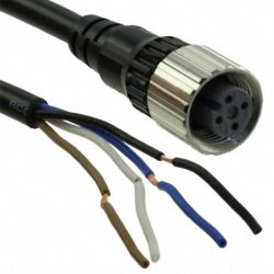 Omron XS2F-M12PUR4S10M Round Water Resistant Connector M12 PUR Cable 4 Cores Straight 10M XS2 Series