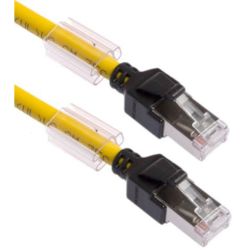 Omron XS6W-6LSZH8SS100CM-Y Cat.6a LSZH Yellow with Connectors on Both Ends (RJ45/RJ45) Industrial Ethernet Cable XS5/XS6 Series