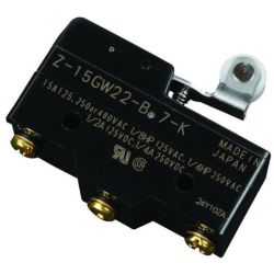 Omron Z-15GW22-B7-K 15 A 0.5mm Short Hinge Roller Lever Screw Terminal General-Purpose Micro Switch Z Series