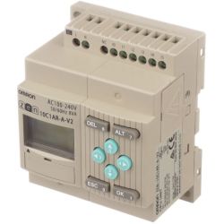 Omron ZEN-10C1AR-A-V2 6 Inputs and 4 Outputs Standard LCD Type with Display AC Input Relay AC Power Supply Programmable Relay ZEN V2 Series