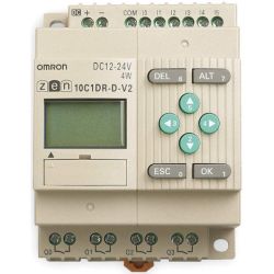 Omron ZEN-10C1DR-D-V2 6 Inputs and 4 Outputs Standard LCD Type with Display DC Input Relay DC Power Supply Programmable Relay ZEN V2 Series