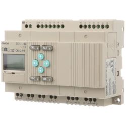 Omron ZEN-20C1DR-D-V2 12 Inputs and 8 Outputs Standard LCD Type with Display DC Input Relay DC Power Supply Programmable Relays ZEN V2 Series