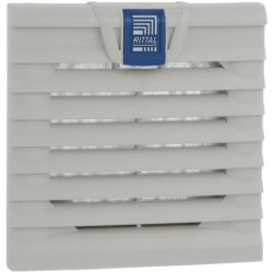 RITTAL 3237200 Outlet Filter Standard ABS H: 116mm (4.57") W: 116mm (4.57") D: 16mm (0.63") IP54 Including Filter Mat SK 3237.200