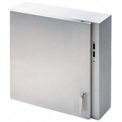 RITTAL 8017581 WM363612NC H: 900mm 36" W: 900mm 36" D: 300mm 12" IP66 NEMA 4 Left Hinged Door Two 1/4 Turn Locks Wallmounting Holes Carbon Steel Wall Mounted Enclosure WM AE 8017.581