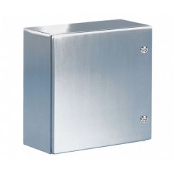 RITTAL 8017600 WM242408N4 H: 600mm 24" W: 600mm 24" D: 210mm 8" IP66 NEMA 4X Left Hinged Door Two 1/4 Turn Locks Blind Rivet Nuts Stainless Steel 304 Wall Mounted Enclosure WM AE 8017.600
