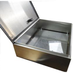 RITTAL 8017603 WM242008N4 H: 600mm 24" W: 500mm 20" D: 210mm 8" IP66 NEMA 4X Left Hinged Door Two 1/4 Turn Locks Blind Rivet Nuts Stainless Steel 304 Wall Mounted Enclosure WM AE 8017.603