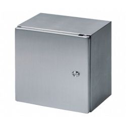 RITTAL 8017620 WM121206N4 H: 300mm 12" W: 300mm 12" D: 150mm 6" IP66 NEMA 4X Left Hinged Door One 1/4 Turn Lock Blind Rivet Nuts Stainless Steel 304 Wall Mounted Enclosure WM AE 8017.620