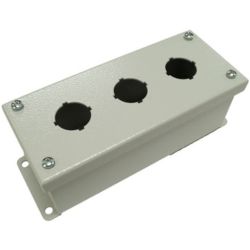 RITTAL 8017647 PB03305S1C H: 203mm (7.99") W: 82mm (3.23") D: 69mm (2.72") IP55 NEMA 4 NEMA 12 NEMA 13 Push Button Box PB 8017.647
