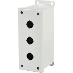 RITTAL 8017666 PB03225M1C H: 177mm (6.97") W: 69mm (2.72") D: 88mm (3.46") IP55 NEMA 4 NEMA 12 NEMA 13 Push Button Box PB 8017.666