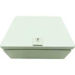 RITTAL 8018097 JB100804HC H: 250mm 10" W: 200mm 8" D: 100mm 4" IP66 NEMA 4 Junction Box Left Hinged Door 1/4 Turn Lock Mounting Panel JB Wallmounted Holes Carbon Steel 8018.097